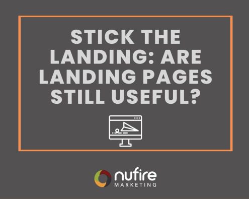 Stick the landing; are landing pages still useful?
